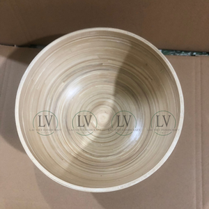 Ensaladera de bambú hilado ecológica, cuenco para servir, fruteros, utensilios de cocina para fiestas, listo para enviar desde Vietnam - Product Image 4