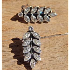 ต่างหูเงินสเตอริ925เซอร์โคเนียลูกบาศก์แฮนด์เมดทันสมัยต่างหูเหลี่ยมเพชรพลอยเพทายของขวัญที่สมบูรณ์แบบ - Product Image 5