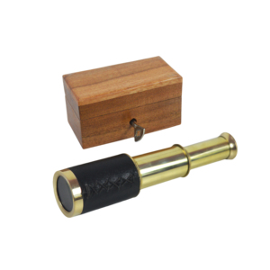 Télescope en laiton de 19cm Tête en cuir Conception Télescope à baril unique Conception de finition brillante - Product Image 5