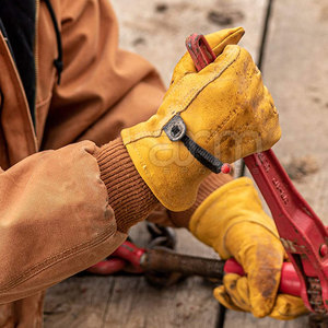 Soft Leather Full Finger Hand Protection Leather Gloves Breathable Men Leather Gloves For Sale - Product Image 5