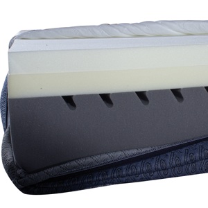 Matelas orthopédique en mousse à mémoire de forme, mousse haute densité durable, tissu respirant, mobilier de maison, design contemporain, chambre d'hôtel - Product Image 4