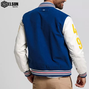 Adultes Fashion Puffer Varsity Vestes pour hommes Patches en chenille personnalisés Letterman College Bomber Baseball Varsity Jacket pour hommes - Product Image 6