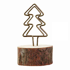 Porte-cartes en fil métallique Crown Vintage Look, porte-cartes de Noël en fil de style vintage, porte-photos pour signes alimentaires - Product Image 4