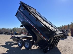 Remolque multifuncional de volteo 7x14 con caja de cambios y bomba, laterales de 4 pies, GVWR 9990, ejes de 7200 lb - Product Image 3