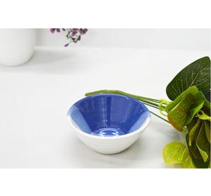 Tazón de Cerámica Azul Simple de Lujo, Tazón para Palomitas de Maíz, Diseño Único, Tazón de Cerámica Color Marfil de Lujo Real para Uso en Interiores y Exteriores - Product Image 5