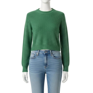 Breathable <b>Computer</b> Knitted Womens Sweaters Polyester Soft Lightweight Stretch Fabric Daily Wear Casual Fashion Knitwear Tops - Product Image 3