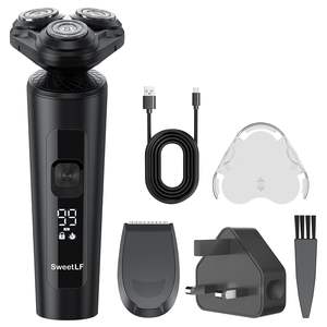 Afeitadora Eléctrica Recargable USB para Hombre, Mini Afeitadora Eléctrica Húmeda y Seca con Pantalla LED y Bloqueo de Viaje, Resistente al Agua IPX7 - Product Image 2