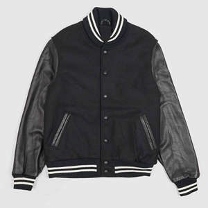 Chaqueta OEM Letterman de fabricante al por mayor, chaqueta universitaria bordada con apliques de chenilla, chaqueta de invierno Vintage personalizada de béisbol - Product Image 6