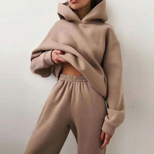 Sudaderas Personalizadas para Mujer, Vintage, Ecológicas, 100% Algodón, Apliques, Color Sólido, Tejido Grueso - Product Image 3