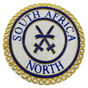 Insignia de Desvestido del Superintendente Provincial de Artesanía Masónica, Alambre de Lingote Dorado Bordado a Mano para Delantal Masónico Appare - Product Image 2