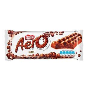ネスレエアロ輸入ミルクチョコレートバー24x42グラム固形形ビスケットキャンディージャムナッツ材料漫画カップパターンバルク