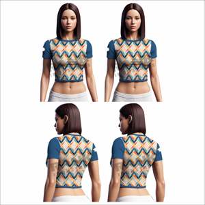 เสื้อครอปไซส์ใหญ่สำหรับผู้หญิงเสื้อครอปไซส์ใหญ่มีสไตล์ - Product Image 6