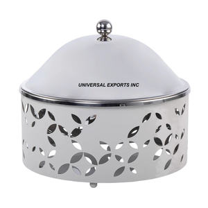 Tabletop Kitchen Ware Metal <b>Food</b> <b>Warmer</b> Nice Quality handmade luxury Casserole Premium Quality Fancy Metal Hotpot - Product Image 1