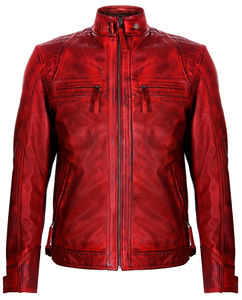 2025 Veste en cuir pour hommes personnalisée de haute qualité avec col montant et tissu en toile avec logo avant Meilleur prix Fabriqué au Pakistan - Product Image 1