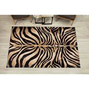 Alfombra con Estampado de Zebra - Diseño Abstracto Moderno y Lujoso para Decoración del Hogar, Alfombra Delgada No Tejida - Product Image 3