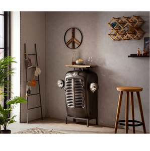 Tractor-Inspired Bar Table with Storage Bar Table With Bar Counter in Automobile Furniture Tractor Shape Storage for Bar - Product Image 1