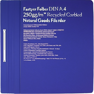 Fastener Folder DIN A4 250g/m Recycled Cardboard Dark Blue Neutral Goods <b>File</b> Folder - Product Image 2