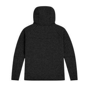 Conjunto Deportivo de Chaqueta con Capucha y Cremallera Completa y Pantalones Deportivos de Felpa Técnica para Hombre, Color Negro, para Entrenamiento Atlético - Product Image 4