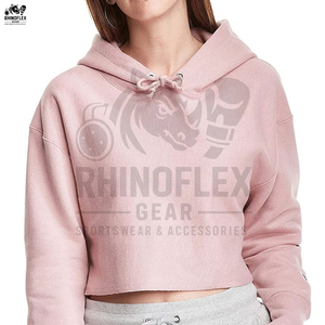 Sudadera con capucha de sublimación corta de alta calidad para mujer de nuevo estilo, superventas, Sudadera con capucha de sublimación de manga larga de tendencia superior para mujer - Product Image 5