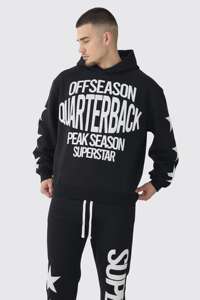 2024 survêtement à capuche imprimé bouffant Boxy hors saison pour hommes fabriqué au Pakistan - Product Image 3