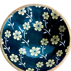 Grands bols de service de fruits en bois de conception traditionnelle bols décoratifs sans danger pour les fêtes-cadeaux de fête des mères - Product Image 2