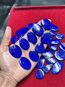 Alto grado AAA azul lapislázuli cabujón suave verde Natural semiprecioso curación hecho a mano suelto todos los tamaños precio al por mayor - Product Image 4