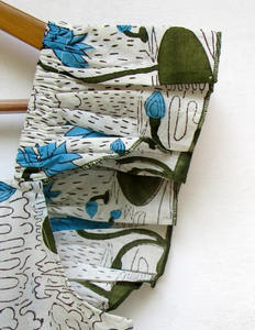 Nueva llegada verano Blues Lotus Flowery impreso Mini Maxi vestido escote cuadrado con espalda Smocked Mini Maxi para mujeres - Product Image 4