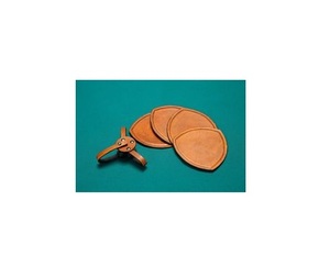 Posavasos de cuero ecológico, posavasos personalizado de corcho de cerveza, taza de diatomita, juegos de posavasos de cuero redondos - Product Image 1