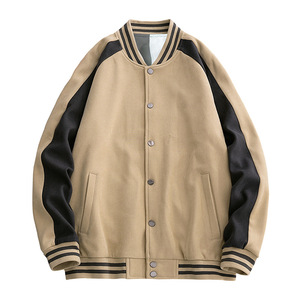 Chaqueta para hombre 2025 Chaqueta universitaria para hombre, abrigo de Campus de moda retro, bordado, suelto, chaqueta de béisbol universitaria informal para hombre - Product Image 3