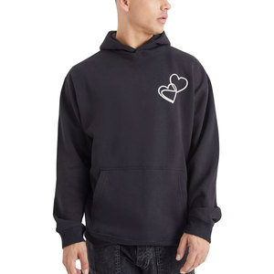 Pull à capuche de luxe pour hommes surdimensionné Design personnalisé et impression de logo Style Streetwear 100% coton col à capuche à motif solide - Product Image 1