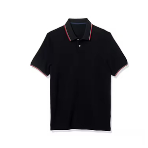 Meilleure vente polo pour homme T-shirt en coton coupe ajustée à la mode respirant 2025 Hot Sell Short Sleeve Casual Solid Knitted - Product Image 1