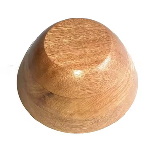 Bol en bois artisanal, bol de service naturel, bol de cuisine rustique pour salade, fruits, collations, qualité supérieure, décoration de la maison, bol de salle à manger - Product Image 4