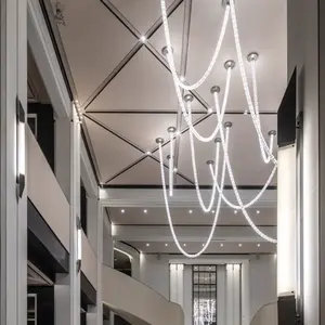 Lámpara Kayda de Diseño Moderno, Impresa en 3D, Rectangular, Blanco Cálido, para Isla de Cocina, Hogar, Villa, Restaurante, Sala de Estar - Product Image 5