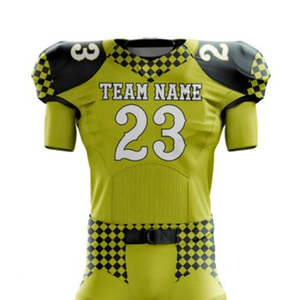 Último diseño uniforme de fútbol americano nuevo estilo uniforme de fútbol americano juvenil camiseta de fútbol americano en precio al por mayor - Product Image 5