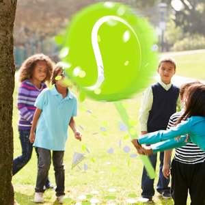 Nouvelle conception <span class=keywords><strong>de</strong></span> piñata en forme <span class=keywords><strong>de</strong></span> balle <span class=keywords><strong>de</strong></span> tennis, fournitures <span class=keywords><strong>de</strong></span> fête sportive pour anniversaire, fête <span class=keywords><strong>de</strong></span> naissance, piñata, cadeau, décoration intérieure, bureau - Product Image 4