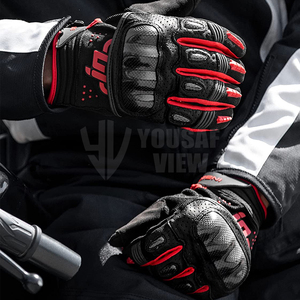 ถุงมือมอเตอร์ไบค์แบบเต็มนิ้ว, ถุงมือแข่งรถมอเตอร์ครอสระบายอากาศได้ดีผลิตในปากีสถาน - Product Image 2