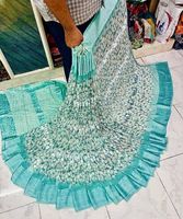 Tissu en polyester chiffon Faransawi Dirac multicolore, respirant, de poids moyen, pour Thoub Soudanais, vente en gros, offre spéciale