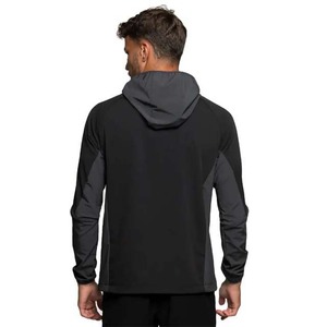 Vestes coupe-vent à capuche pour hommes personnalisées OEM, imperméables, en toile légère, respirantes, style streetwear - Product Image 2