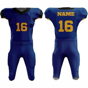 Ensemble d'uniformes de football américain respirant de haute qualité à manches courtes pour adultes, entraînement et tournois - Product Image 4