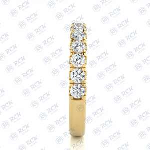 1.20 TCW Round Briliiant Cut Half Eternity Moissanite <b>Ring</b> for Women/ Anniversary Gift <b>Ring</b> Band for Love Birthday Gift - Product Image 5