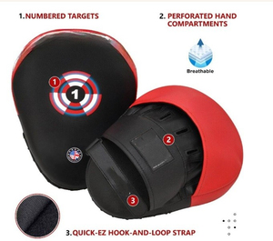 นวมต่อยมวยแบบยาวนานใช้ฝึกฝนฝึกฝนฝึกฝนชกมวยวัสดุ PU ป้องกันระบายอากาศได้ดีสำหรับมวยไทย/คิกบ็อกซิ่ง - Product Image 6