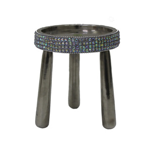 Bougie en métal support de pilier noir fini à la main en vrac dernier décoratif pour la maison mariage noël éclairage de table décor - Product Image 2