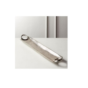 Diseño único moderno de metal dorado de acero inoxidable mesa de hotel espejo redondo decorativo bandejas de servicio de tocador para la decoración del hogar - Product Image 1