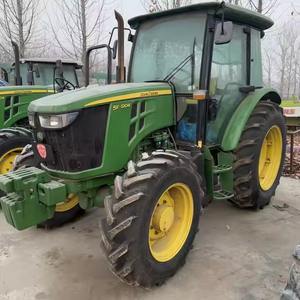 Tractor usado de segunda mano de 90HP 4WD, tractor agrícola 4x4 con motor diésel, tractor usado JD 6215R MFWD - Product Image 1