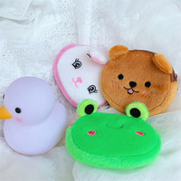 Monedero de Peluche Mini Kawaii con Diseño de Dibujos Animados, Bolsa de Almacenamiento con Forma de Gatito y Conejito, Llavero de Peluche, Regalo Creativo para Niñas