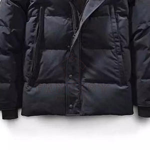 2026 Custom Winter Fashion Designer Down Design Nylon Waterproof Black Plus Size Men Puffer Jacket with logo Wholesale - Product Image 3