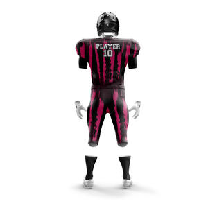 Uniforme de fútbol americano 2025 de alta calidad OEM 100% poliéster transpirable y talla grande sublimado en color de equipo - Product Image 6