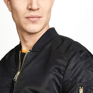 Chaqueta Bomber de Invierno de Nailon Bla al por Mayor para Hombre, Alta Calidad, con Capucha, Cuello Clásico, Talla XL, para Toda Temporada, OEM - Product Image 4