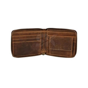 Portefeuille en cuir PU à fermeture éclair intégrale, vente en gros d'usine, nouveau design, taille personnalisée - Product Image 2