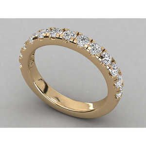 Anillo de Oro de 9K con Diamante Cultivado en Laboratorio para Mujer - Product Image 1